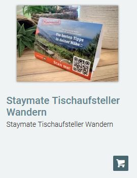 Staymate Tischaufsteller Wandern